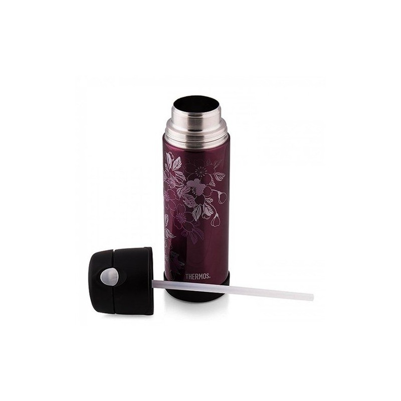 Thermos Stainless Steel Vacuum Insulated Hydration Bottle, 530 Milliliters, Floral