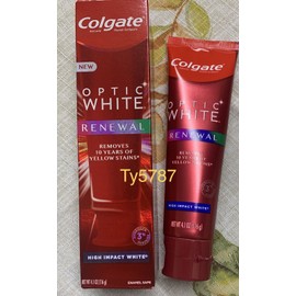 Colgate Optic White Renewal -Whitening -High Impact White, 4.1oz- Exp 11/2021