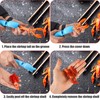 Lyreh 6pcs Crawfish Tail Peeler, 3 Colors Plastic Crawfish Shucker