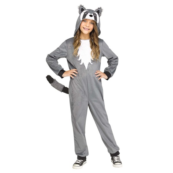 Girls Cute Raccoon Costume Size 14/16