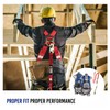 Palmer Safety Fall Protection Full Body 5 point Harness, Padded