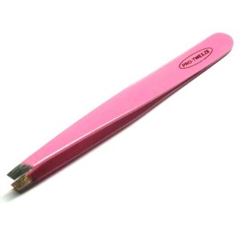 Gadgets Collection 4" Eyebrow Tweezers Slanted Tip Stainless Steel Beauty Tool CLASS PINK