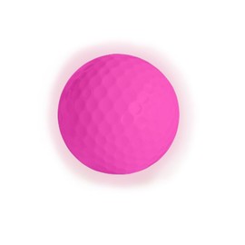 Sort Golf Balls, Set of 6, 12, Illuminated, LED Light, Colorful, Outdoor Sports, Flash Balls, Night Golf, Night Golf (Pink, Set of 6)