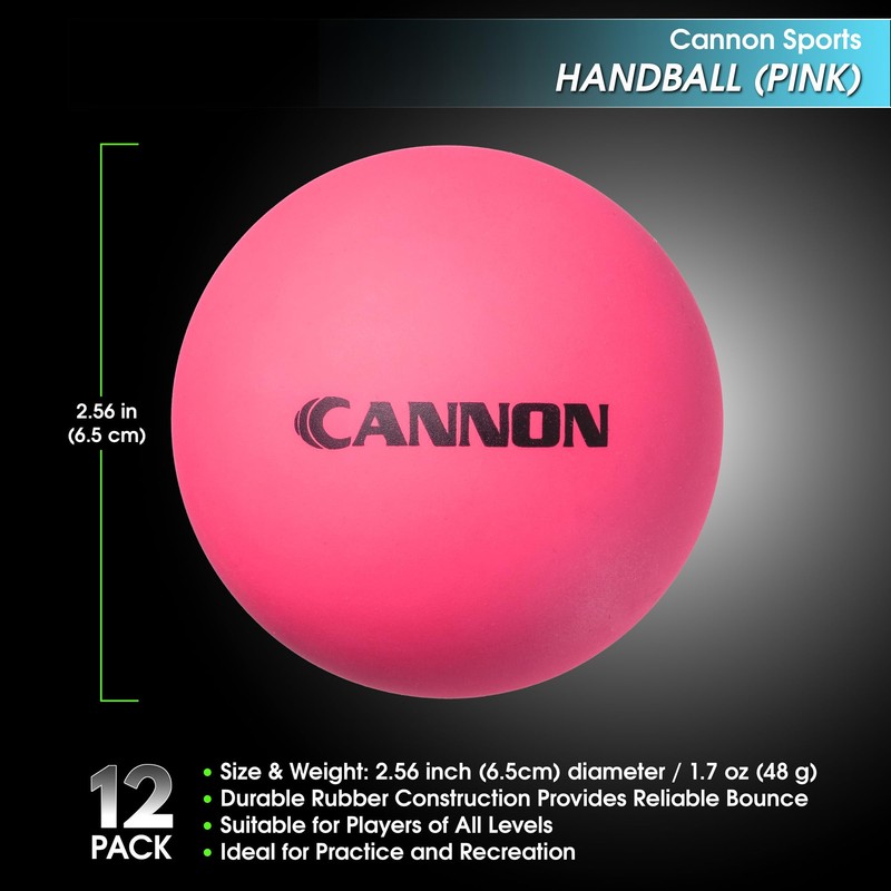 Cannon Sports 12 Pack High-Bounce Handballs - Bulk Pack for