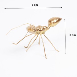 thewense Decorative Gold Butterfly Figurine, Metal Art Sculpture, Home Decor Collectible (Gold Ant-B)