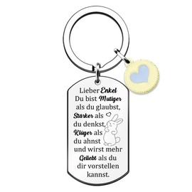 Keyring Ring Cute Birthday Gift Positivity Son Daughter Friends Christmas Men Women Mother's Day Graduation Teacher's Day Thank You Keepsake Wife Husband, Grandson