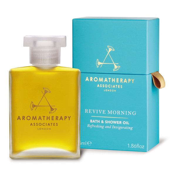 Aromatherapy Associates Revive Morning Bath and Shower Oil. Luxurious Body Oil to Awaken and Energize. Made with Juniper Berry, Neroli and Grapefruit Essential Oils (1.86 fl oz)