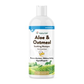 NaturVet Aloe & Oatmeal Soothing Shampoo for Dogs & Cats 16 oz