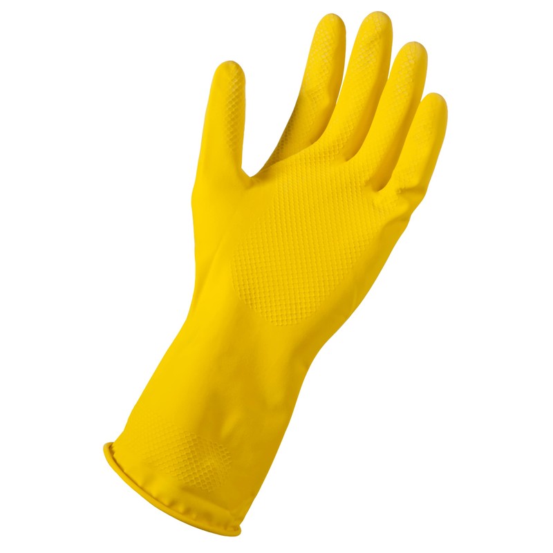 Soft Scrub Yellow Reusable Latex Household Glove X-Large (2 Pair)