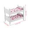 1:12 Doll House Mini Furniture Children Bedroom Model Bunk Bed
