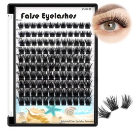 Large Tray- 120 Clusters Mixed 10-12-14-16mm/12-14-16mm Wide Stem Individual False Eyelashes D Curl Eyelashes Makeup DTY Eye Lashes Extensions (10-12-14-16-18mm)