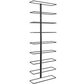 Southern Homewares Nine Bottle Wine Display Simple Storage Wall Rack - Kitchen Organization for Wine or Spirits