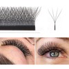 HERSQUEEN W Lash 4D Fans Volume Eyelash Extensions D Curl