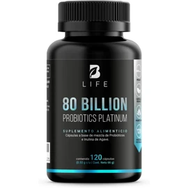 80 Billones de Probióticos | 120 Cáps 11 diferentes Cepas. Cápsulas Veganas para 4 meses. Ingredientes naturales. 80 Billion Probiotics Platinum. B Life