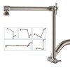 BRIGHT SHOWERS Brass Shower Arm Extender for Rain and Handheld