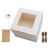PQZKLDP 12Packs 6x6x5 Inch Bento Cake Box - 6 inch