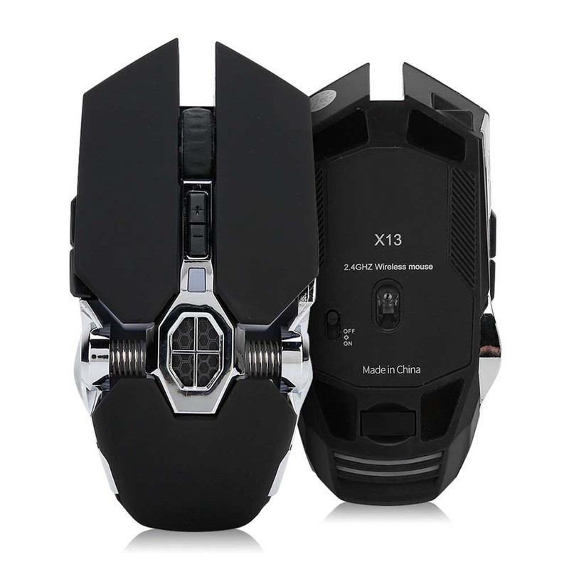 X13 Wireless Rechargeable Gaming Mouse Mute Water Cooled Luminous Mechanical