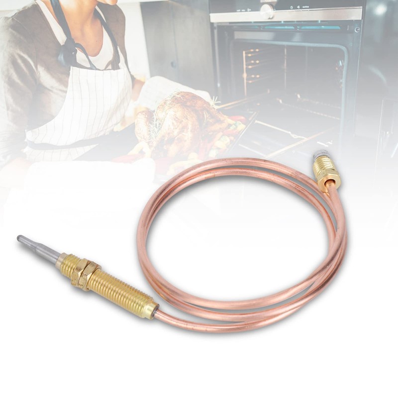 BuyWeek Thermocouple Replacement M8 Thread Heating Thermocouple Probe 600mm for