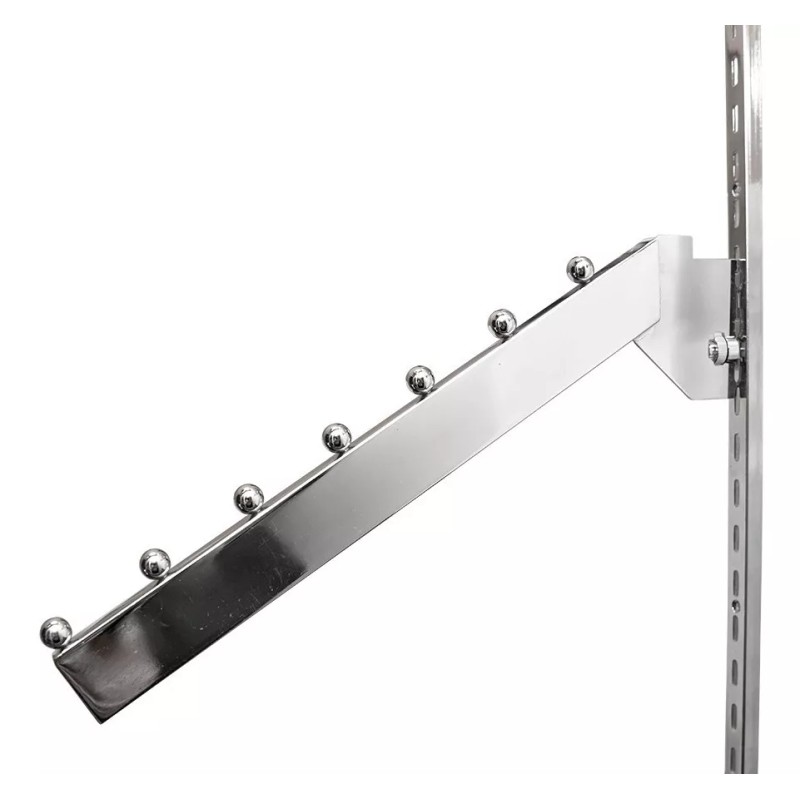 Exhivit Cascada Cromo Para Cremallera Exhibidor Ropa 5 Pzs