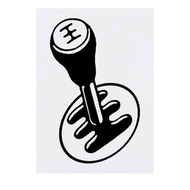 'Gearstick' Temporary Tattoo - Water Resistant, Skin-Safe, Non-Toxic Transfer (TO00028769)