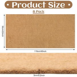 SmoothNovelty 8 Pack Jute Chicken Nesting Pads for Red Barn Brooder, 45 x 22 Inch Large Nest Mats Nesting Brooder Liners for Red Barn, Chicken Coop, Poultry and Small Birds