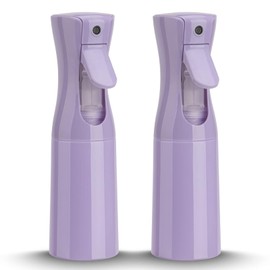 Zuhose Continuous Spray Bottle, 6.8OZ /200ML Hair Mister Spray Bottle, Mist Spray Bottle for Hair, Fine Mist Water Spray Bottle for Salons,Barber, Plants, Skin Care, Cleaning(Purple,2 Pack)