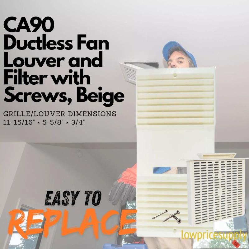 Filter Tekquest / Rush Hampton CA-90 Exhaust Fan Louver with