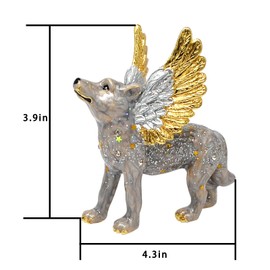 Sky Wolf Statue Fengshui Home Decoration Good Luck Wealth Prosperity Decoration New Year Gift