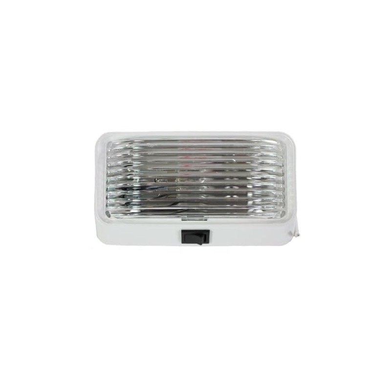 Arcon 18104 12V Universal Porch/Utility Light with Clear Lens, White