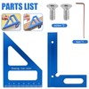 3D Multi Angle Measuring Ruler, 45° & 90° Degree Triangle