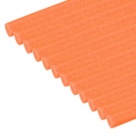 PATIKIL Backer Rod 13/16 in x 3.3 Ft, 12 Pcs Foam Rod Caulk Saver Expansion Joint Filler Rope Weather Strip Foam Noodle for Gaps Concrete Crack Filling DIY Craft (20mm Dia), Orange