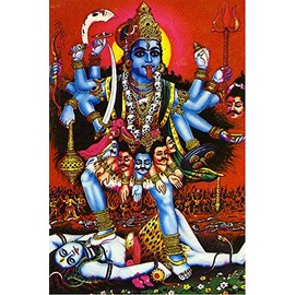 Poster of Kali - The Indian Mother Goddess CANVAS Print