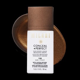 Milani Conceal + Perfect Sun Kissed Liquid Bronzing Drops 130 Dark