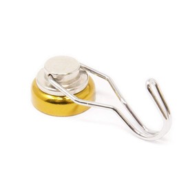 Gold Swivel Hook for Holding Rope, Wires and Clothing - 25mm Dia - Pack of 1