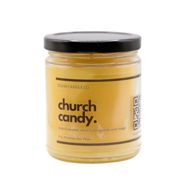 Stash Candle Co, Church Candy Candle, Butterscotch Scented Candle, Handpoured in California, 8oz