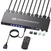 4K@60Hz HDMI KVM Switch 1 Monitor 5 Computers, USB 3.0