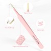 3 Pcs Precision Fiber Tip Lash Tweezers Set for Eyelash