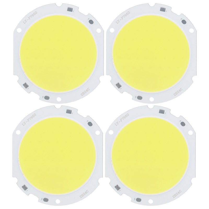 4PCS 75mm Round COB Lamp Bead High Power LED Chip