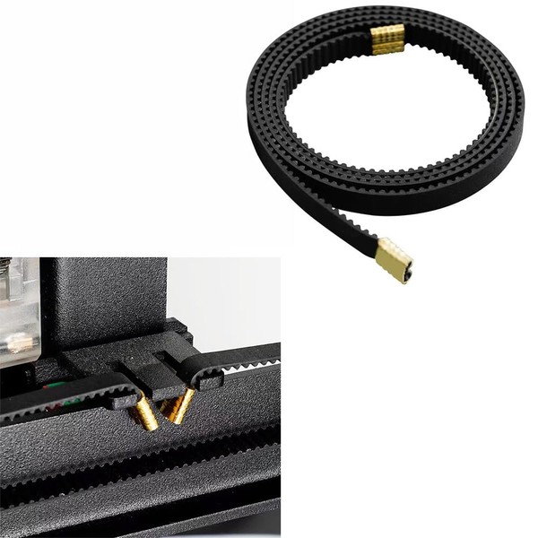 HysiPrui 2pcs Original Non-Slip Drive Belt Rubber 2GT-6 mm X