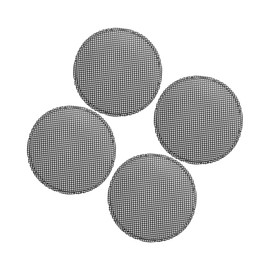 VekAuto Universal 2.5 Inch Speaker Grills Mesh for Audio Subwoofer 71x77x6mm Grille without Frame Black - Pack of 4 Auto Accessories