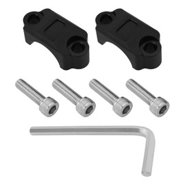 YINETTECH Pack of 2 7/8 Inch Motorcycle Brake Lever Holder Clamp with Screws for Motorcycle Dirt Bike Quads 4 Wheel 22 mm Handlebar Compatible with CRF250 Black
