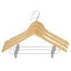 Sunbeam Wood Hangers with Metal Clips 3 Pack