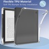 Zeking Designed for kobo Sage Case, Anti-Scratch Crystal Clear TPU