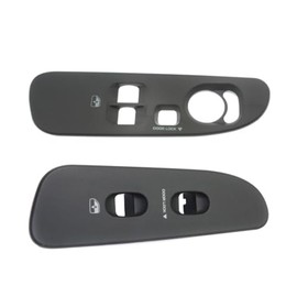 for Dodge Ram 1500/2500/3500 2003 04 05 06 07 2008 Window Switch Bezel Driver and Passenger Side | Pair | Front | Regular Cab | Black | Replacement for 5HZ70XDHAE, 5HZ70XDVAE
