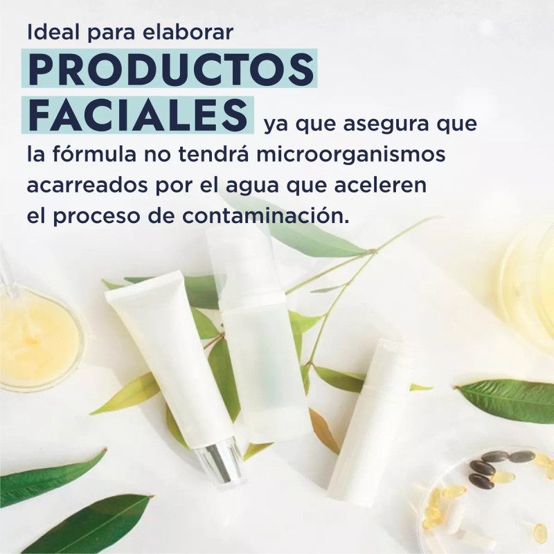 Hebbe Cosmetics Agua Destilada Deionizada Alta Pureza uso cosmetico en