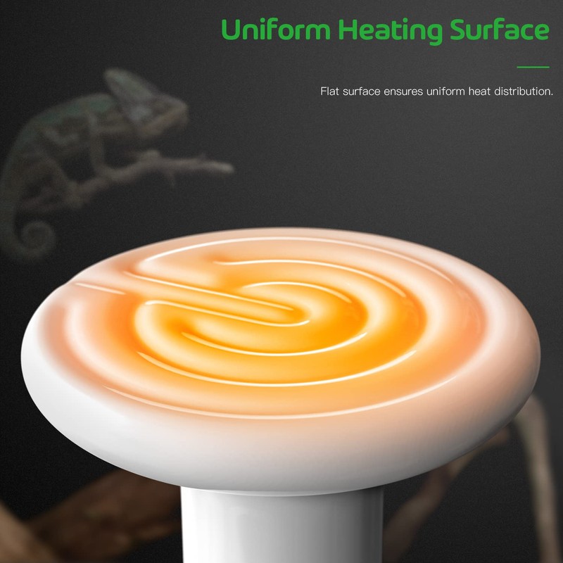 Simple Deluxe 100W 2-Pack Ceramic Heat Lamp Reptile Heat Emitter