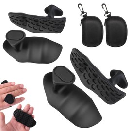 Lhdfyqt 2 Paar Anti Rutsch Gym Grips, Zughilfen Grip Pads, Silikon Workout Gym Handschuhe, Herren und Damen Klimmzuggriffe Grip für Crosstraining, Gymnastik, Hantelheben, Fitness Zubehör