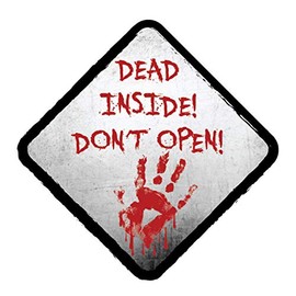 EROSPA® Sticker Car Motorcycle Dead Inside! Dont Open Car Sticker