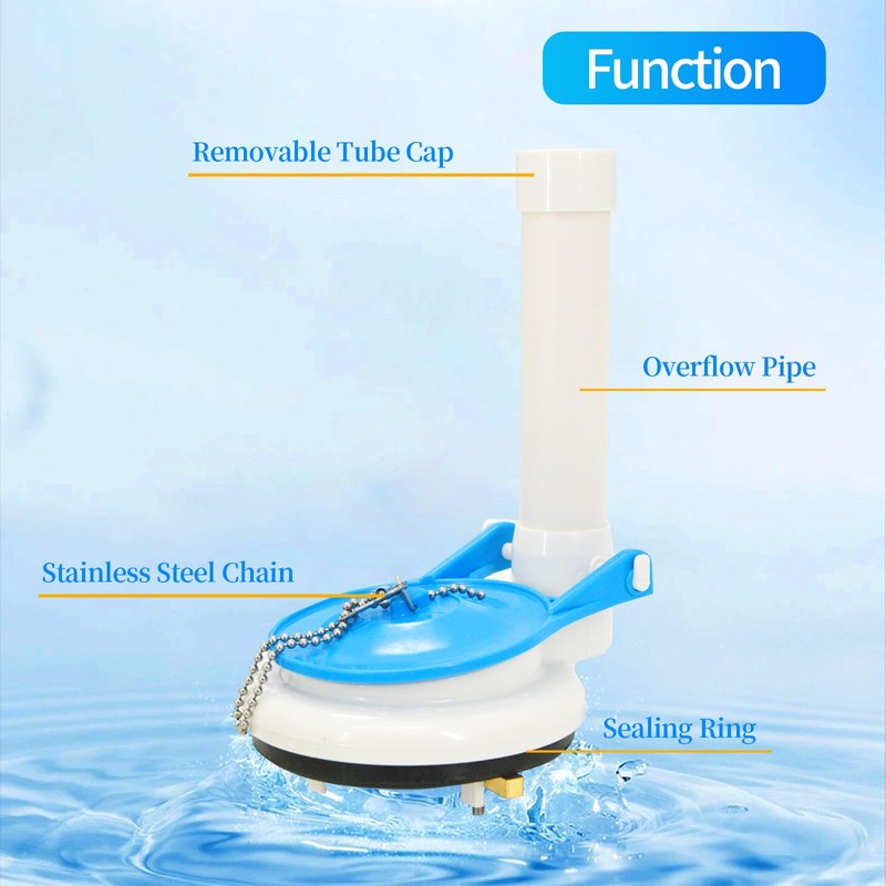 Lychee Light Toilet Flush Valve Assembly for One-Piece Toilets with
