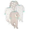 Gerber Pack de 4 pies Unisex Sleep 'N Play, Elefantes,
